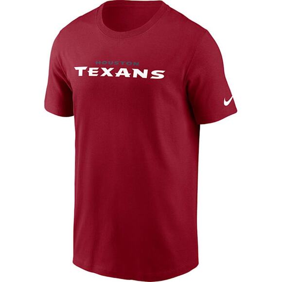 Nike Athletic Cut Red Graphic Texans Short Sleeve The Nike Tee Men's Size Large - Picture 1 of 6
